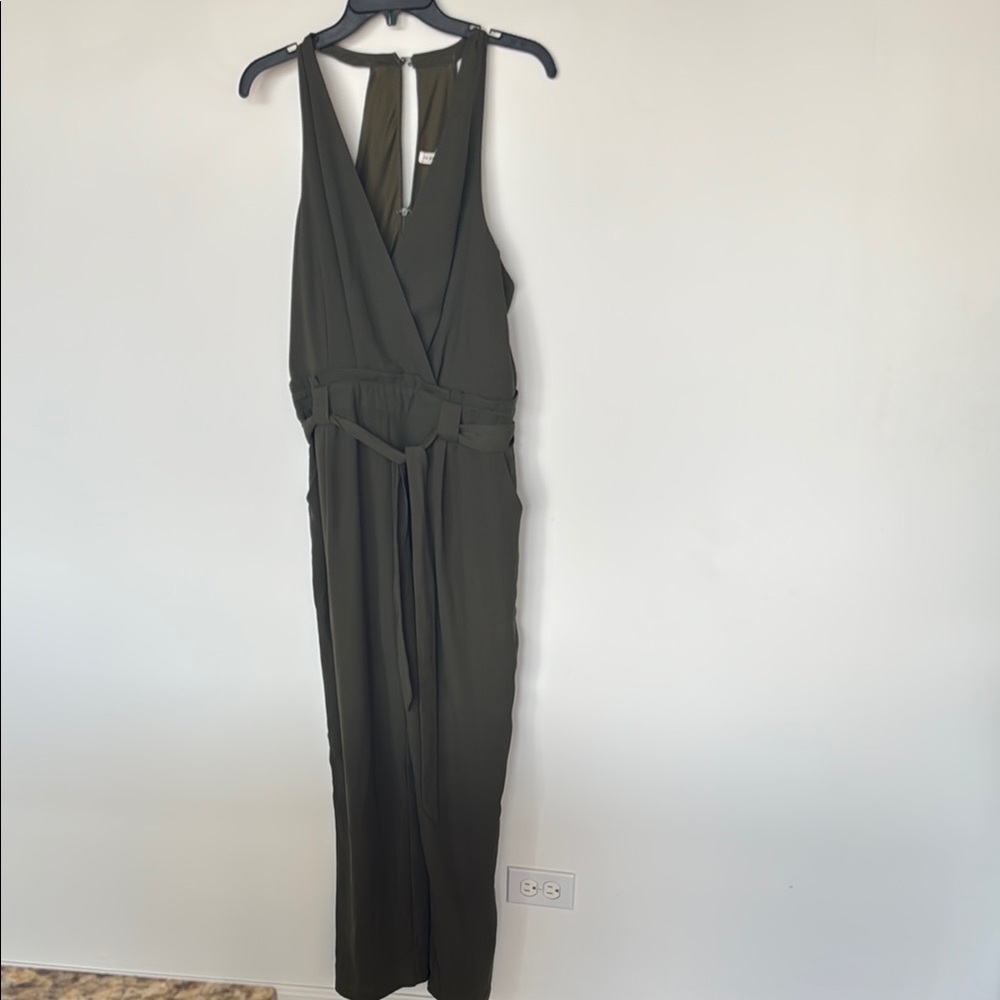 Blu Pepper Olive Green Jumpsuit